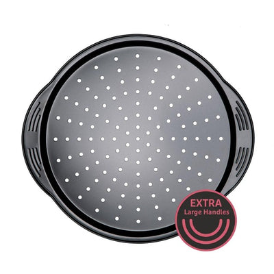 M&S Prestige Aerolift Carbon Steel Pizza Tray 30cm- Buy online at McGrocer