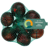 Ocado organic red onions 750g, imported from the UK
