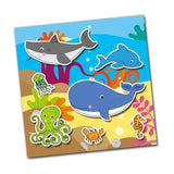 Galt animal reusable sticker book with stickers, imported from the UK