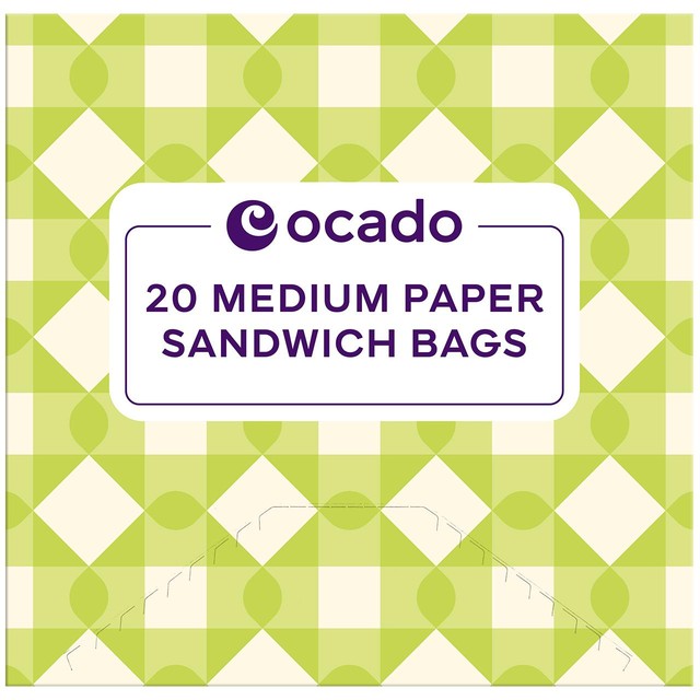 Ocado medium paper sandwich bags, imported from the UK