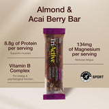 Holland & Barrett protein bar almond and acai berry 50g (British brand)