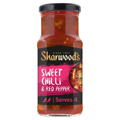 Sainsburys Sharwoods Sweet Chilli Red Pepper Cooking Sauce 425g- Buy online at McGrocer