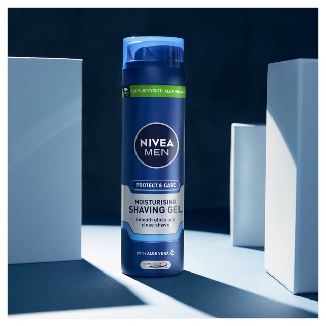 Nivea Men Protect & Care Moisturising Shaving Gel 200ml, imported from the UK