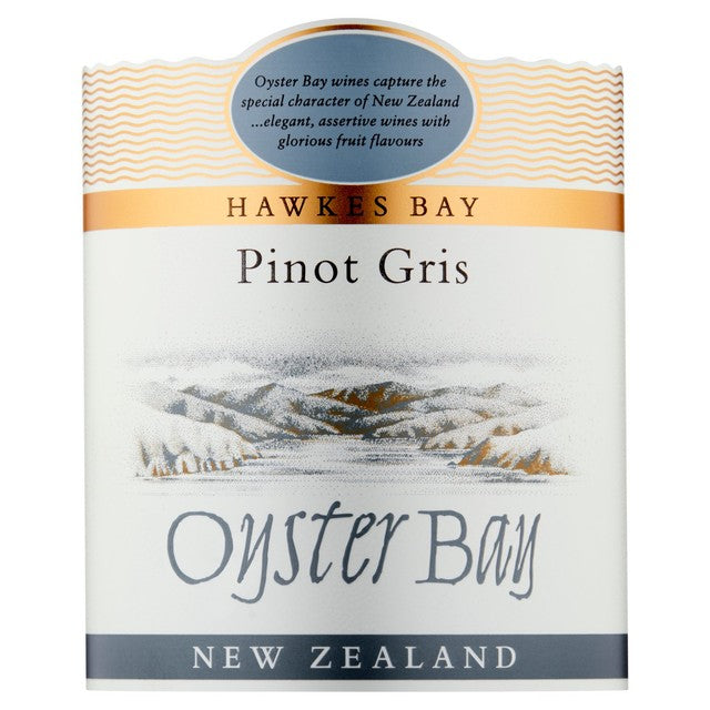 Oyster Bay Pinot Grigio wine 75cl, imported from the UK