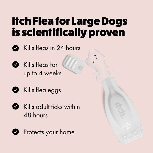 Itch flea spot-on treatment for large dogs 20-40kg, UK version