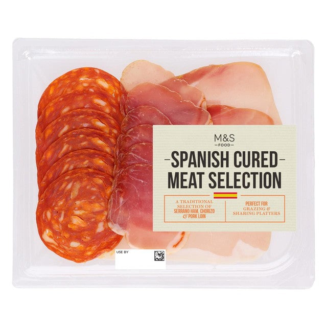 M&S Spanish cured meat selection 100g, imported from the UK
