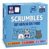 Scrumbles grain free wet cat pate selection pack, imported from the UK