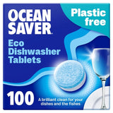 OceanSaver plastic free eco dishwasher tablets 100 pack (British brand)