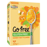 Nestle GoFree Gluten Free Honeynut Flakes breakfast cereal 350g, UK version