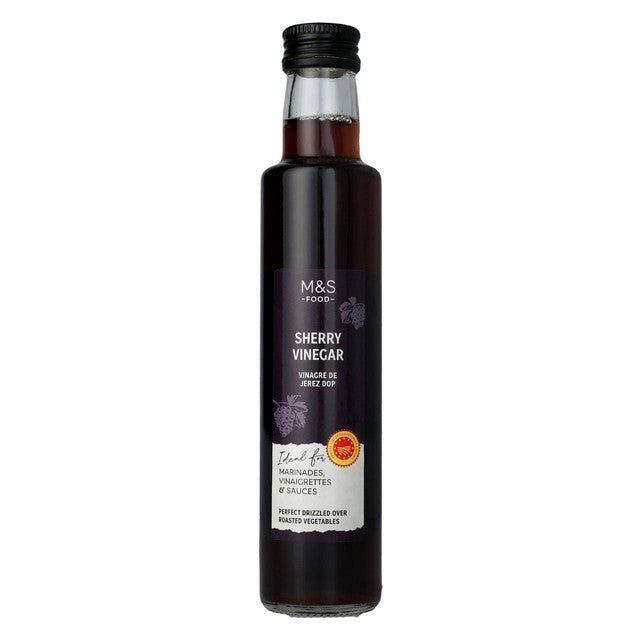 M&S sherry vinegar 250ml bottle, imported from the UK