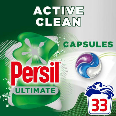Sainsburys Persil Ultimate Washing Capsules Active Clean 33 Washes- Buy online at McGrocer