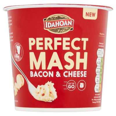 M&S Idahoan Bacon & Cheese Mash Pot Instant Mashed Potato Pot 55g- Buy online at McGrocer