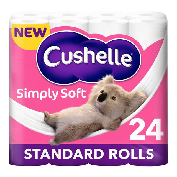 Cushelle Simply Soft Toilet Roll 24 Standard Rolls