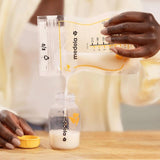 Medela Easy Pour Breastmilk Storage Bags 50 Pack 210ml, imported from the UK