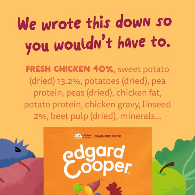 Edgard & Cooper grain free dry dog food chicken - British product