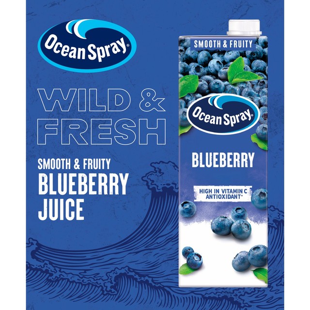 Ocean Spray blueberry juice drink 1L, imported from the UK