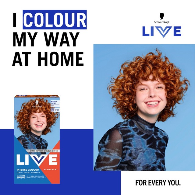 Schwarzkopf Mango Twist permanent hair dye kit - British product