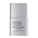 Nails Inc. Mirror Chrome Silver nail polish 14ml, imported from the UK