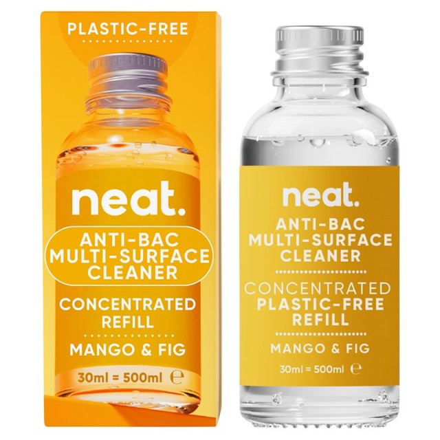 Neat Anti-Bac Multi Purpose Refill Concentrate Mango & Fig 30ml, imported from the UK