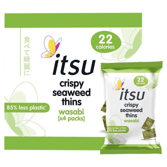 Itsu Wasabi Seaweed Thins 4 x 5g multipack, UK version