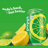 Poppi lemon lime soda can (British brand)