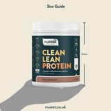 Nuzest rich chocolate flavoured plant-based protein powder, imported from the UK