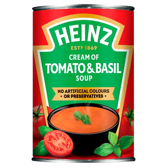 Heinz cream of tomato & basil soup 400g - British product