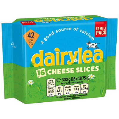 Dairylea Ostesprut Skiver Med Tilsatt Kalsium 16 Pakke