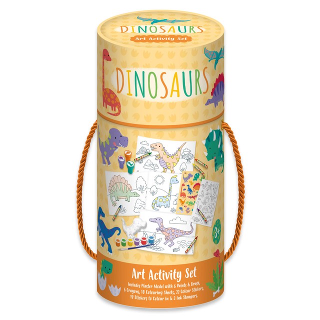 Robert Frederick dinosaurs rope handle activity tube 22x9.5x7cm - British product