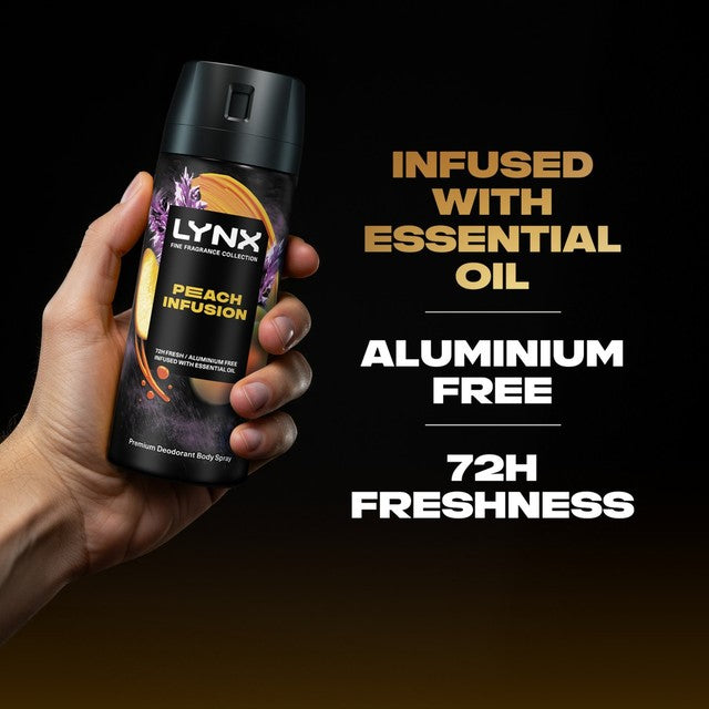 Lynx Peach Infusion body spray 150ml, UK version
