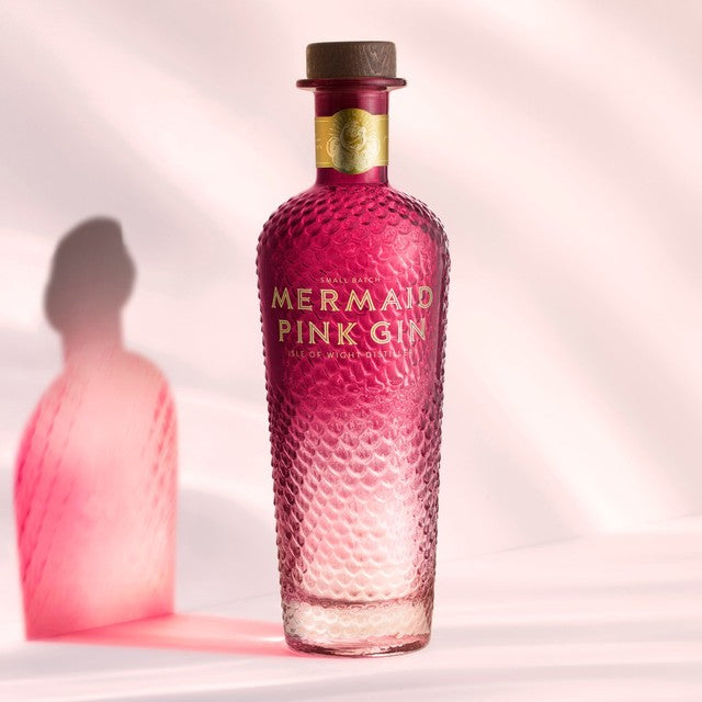 The Isle of Wight Distillery Mermaid Pink Gin 70cl (British brand)