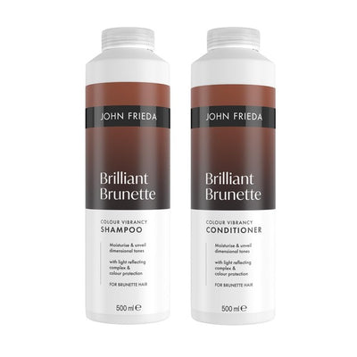 M&S John Frieda Brilliant Brunette Colour Vibrancy Shampoo and Conditioner Bundle- Buy online at McGrocer