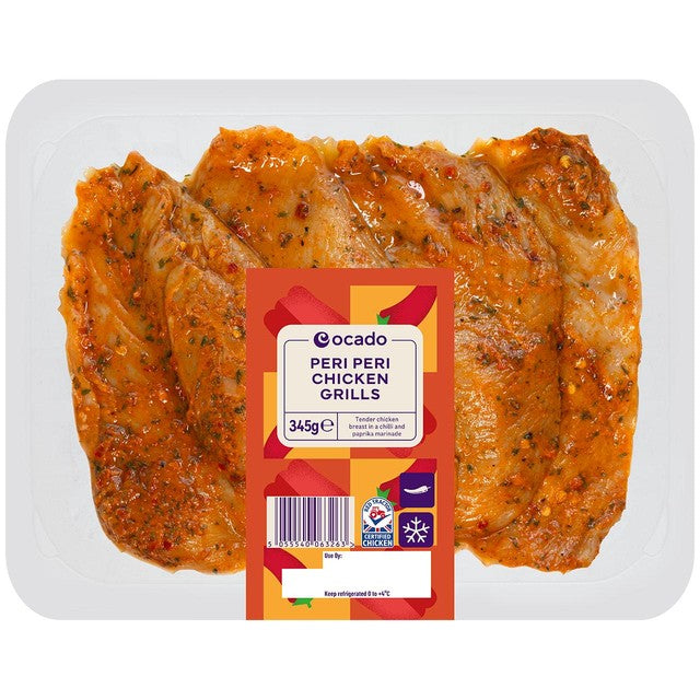 Ocado peri peri chicken grills 345g, imported from the UK