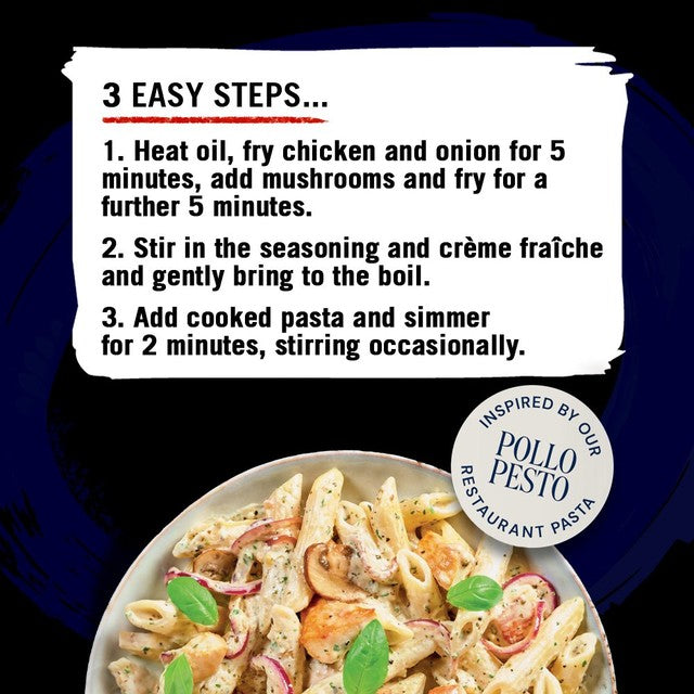 Schwartz garlic and basil creamy pasta bake recipe mix 35g (British brand)