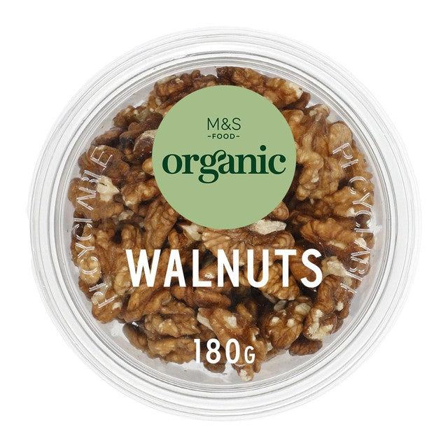 M&S organic walnuts source of omega 3 pot, UK version