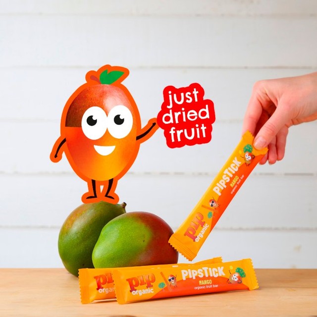 Pip Organic Pipstick Mango organic dried fruit sticks 4x18g, imported from the UK