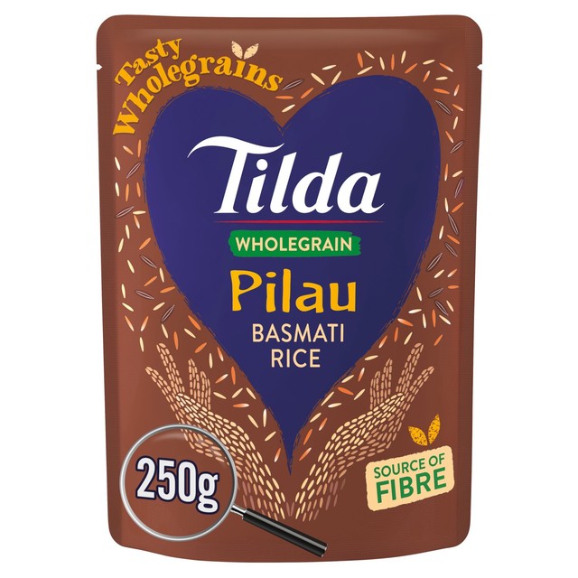 Tilda Wholegrain Pilau Rice 250g (British brand)