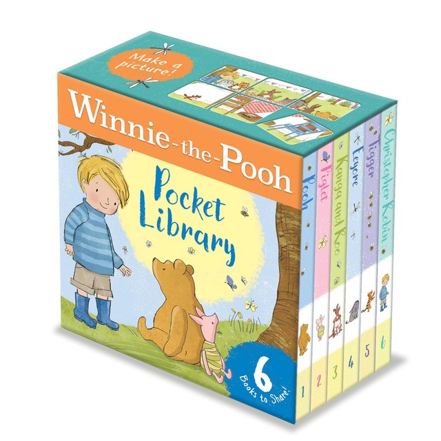 Gardners Winnie the Pooh Pocket Library 6 Book Set (British brand)