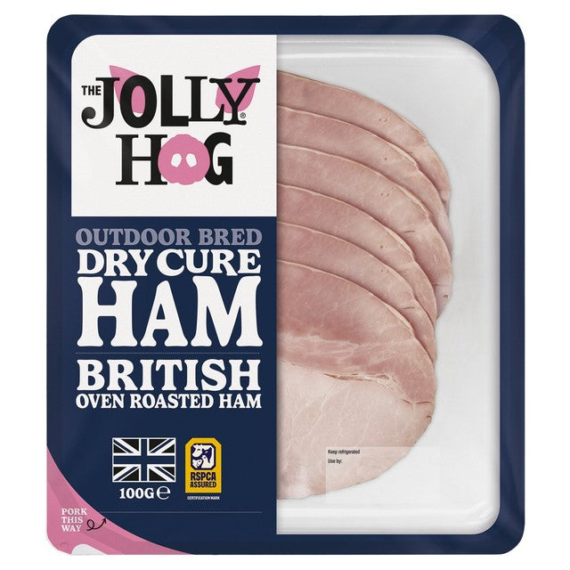 Jolly Hog British Roast Ham 100g tray, UK version