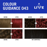 Schwarzkopf LIVE 043 Red Passion hair dye (British brand)