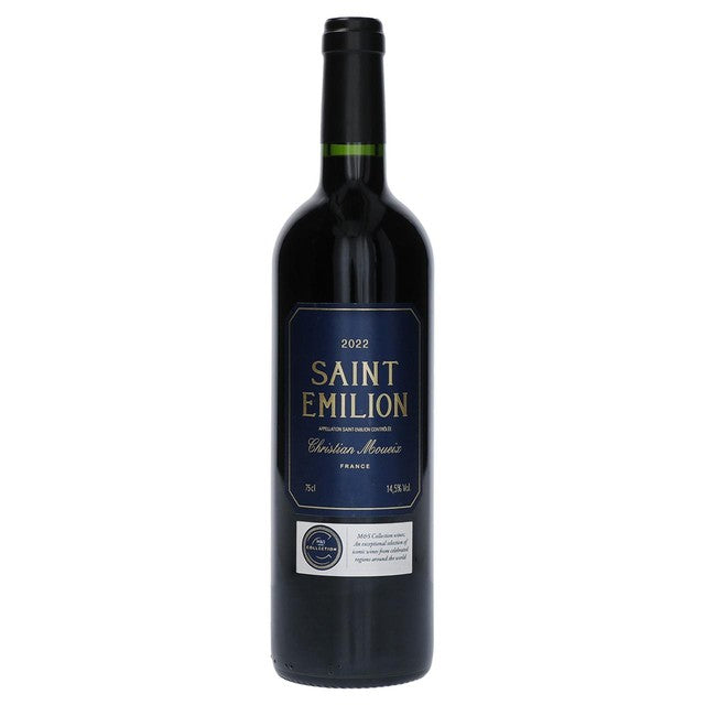 M&S Saint Emilion Moueix red wine 75cl, imported from the UK