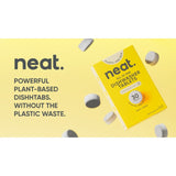 Neat Lemon Dishwasher Tablets, imported from the UK