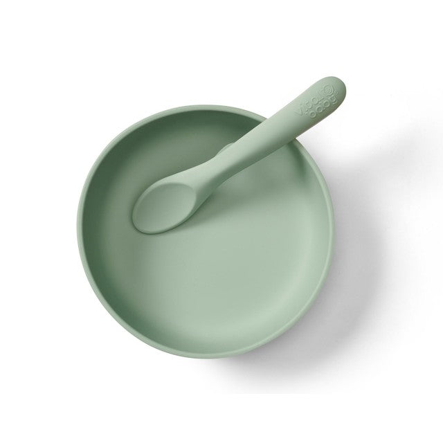Vital Baby silicone suction feeding bowl set mint (British brand)