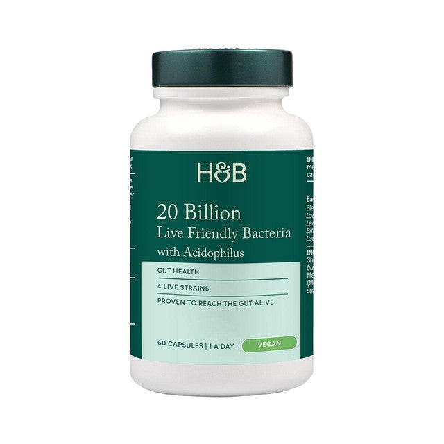 Holland & Barrett 20 billion probiotic capsules 60 pack, UK version