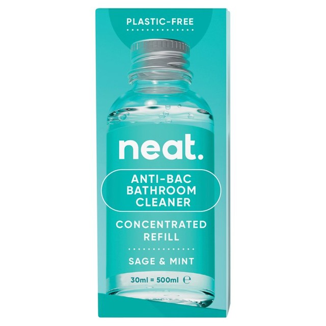 Neat Anti-Bac Bathroom Cleaner Sage & Mint 30ml, imported from the UK