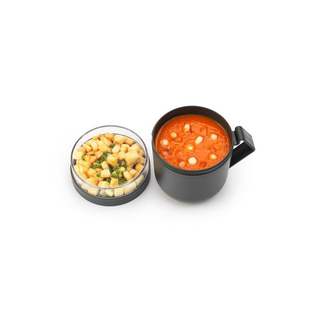 Brabantia Make & Take Soup Mug Dark Grey 0.6L - British product