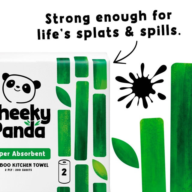 The Cheeky Panda bamboo kitchen rolls 2 pack (British brand)