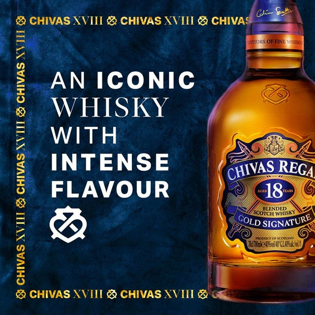 Chivas Regal 18 Year Old blended Scotch whisky 70cl - British product