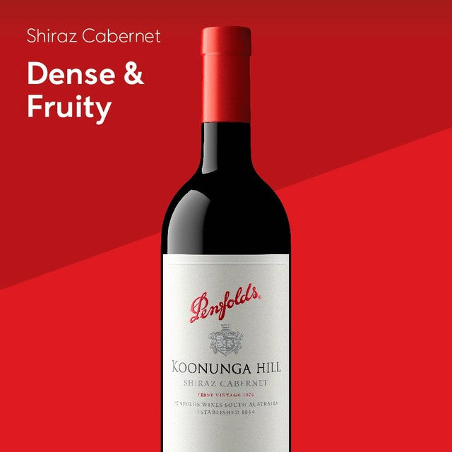 Penfolds Koonunga Hill Red Wine 75cl, imported from the UK
