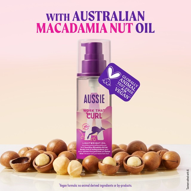 Aussie Curls Oil lightweight finishing oil - British product
